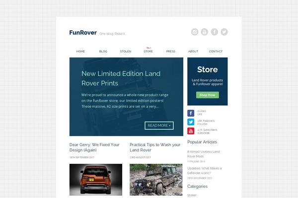 funrover.com site used Starkers (Blank Theme)