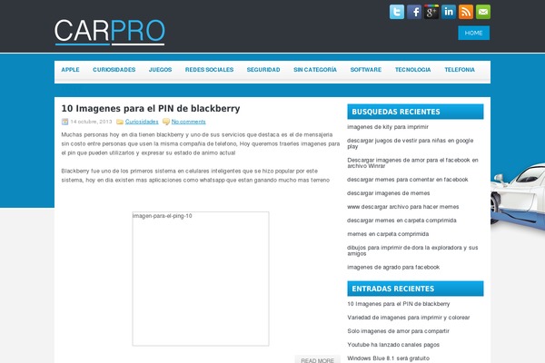 WordPress website example screenshot