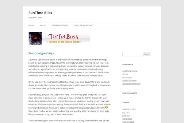 Twenty Twelve theme site design template sample