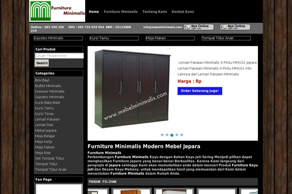 furniture-minimalis.com site used Furnitureku