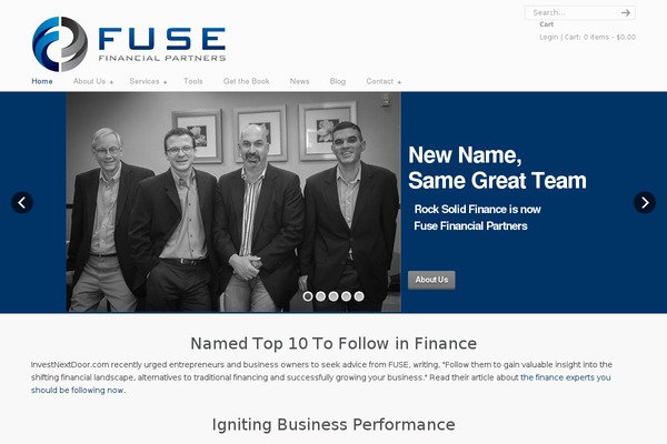 Fuse theme site design template sample