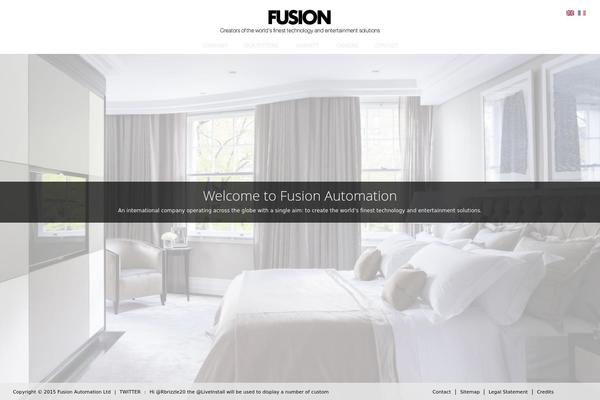 Fusion theme site design template sample