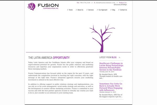 Fusion theme site design template sample