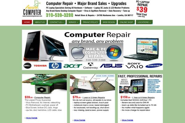 WordPress website example screenshot