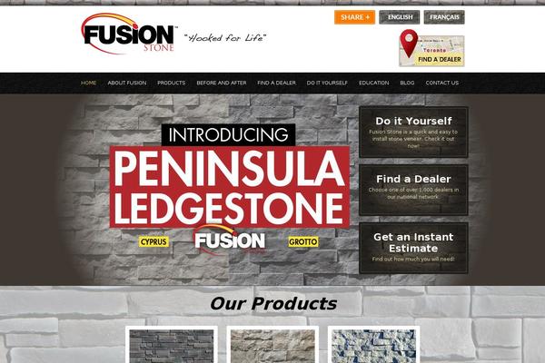 Fusion theme site design template sample
