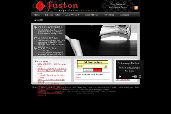 fusionyogasac.com site used Architect2