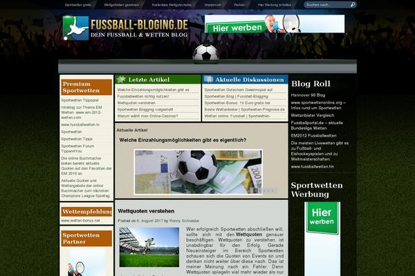 fussball-blogging.de site used Fussball-blogging