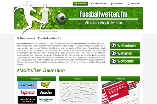fussballwetten.fm site used Wetten