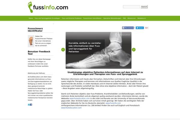 fussinfo.com site used Footeducation