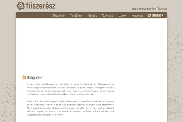 fuszeresz.hu site used Fuszer