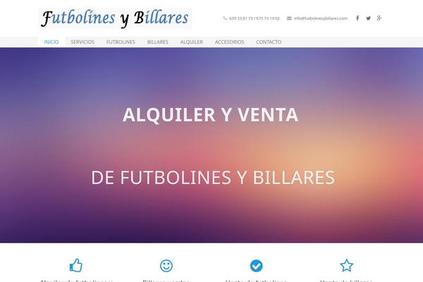 Impreza theme site design template sample