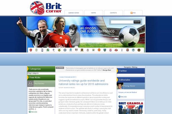 futbolingles.es site used Britcorner