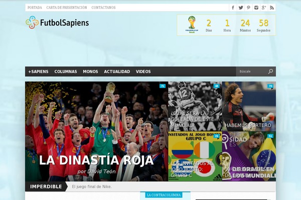 futbolsapiens.com site used Newspaper Child