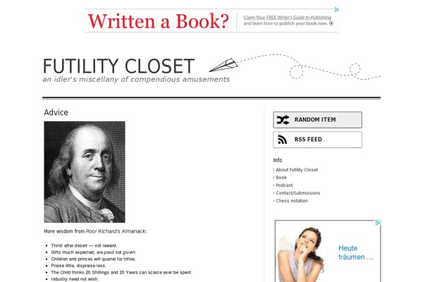 futilitycloset.com site used Futility-closet
