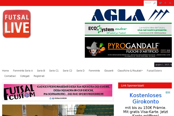 Algarida theme site design template sample