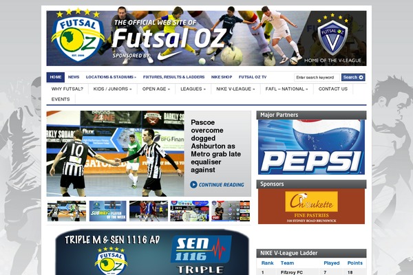 futsaloz.com.au site used Gazette