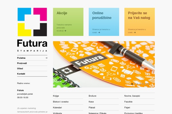 Futura theme site design template sample