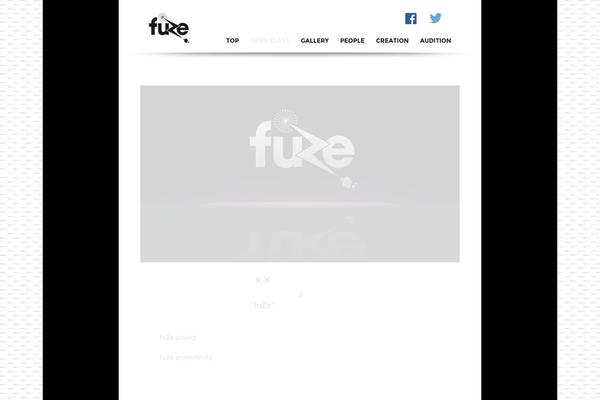 FUZE theme site design template sample