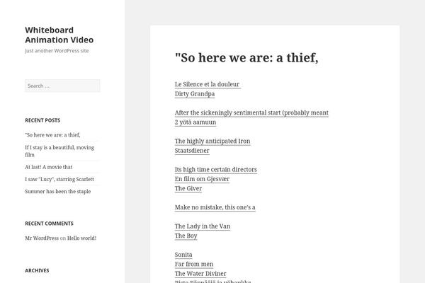 Twenty Fifteen theme site design template sample