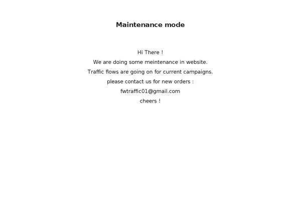 Site using WP Maintenance Mode plugin