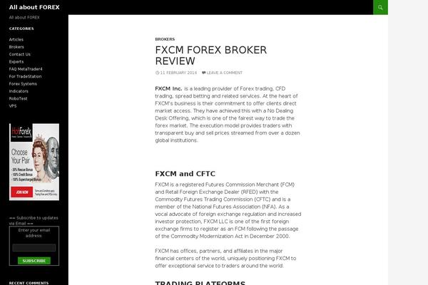 WordPress website example screenshot