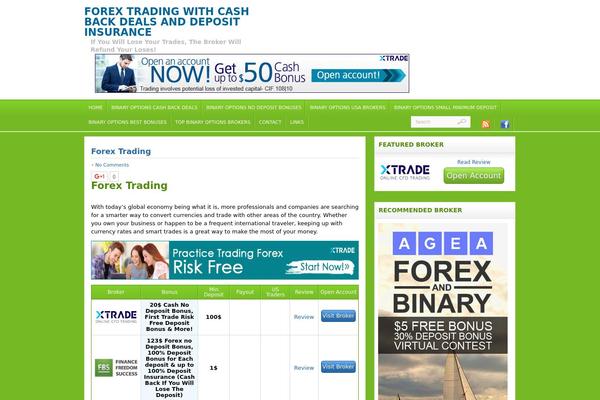 Tradingtheme theme site design template sample