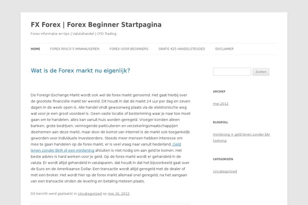 Twenty Twelve theme site design template sample