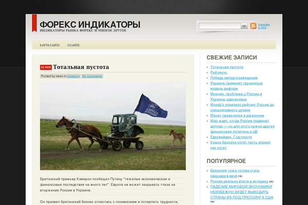 fxindicator.ru site used Serious Blogger