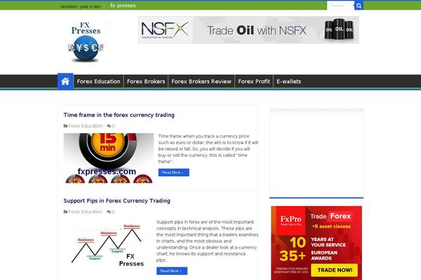 Sahifa theme site design template sample