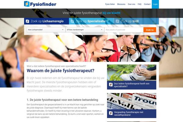 fysiofinder.nl site used Fysiofinder