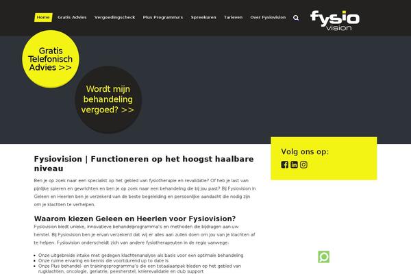 fysiovision.nl site used Fysiovision