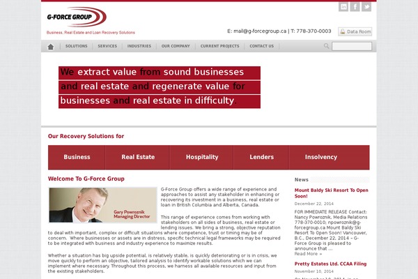 g-forcegroup.ca site used Gforce