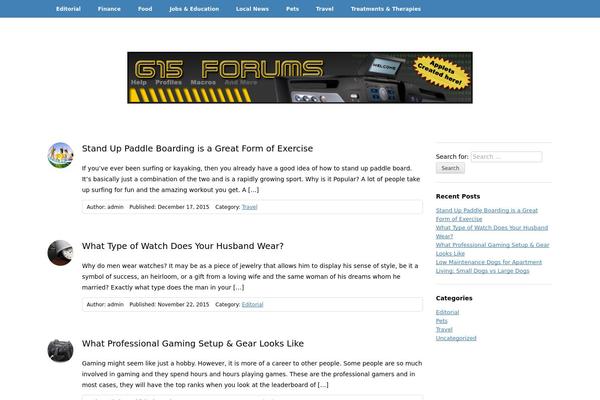 WordPress website example screenshot