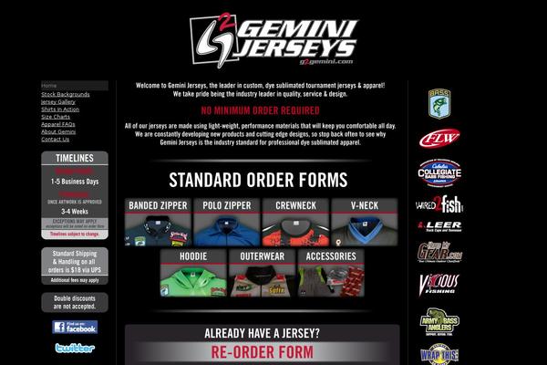 Gemini theme site design template sample