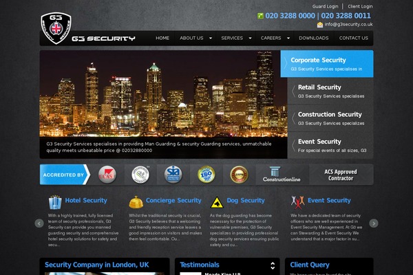 g3security.co.uk site used Finix