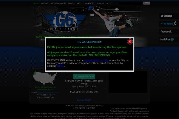 WordPress website example screenshot