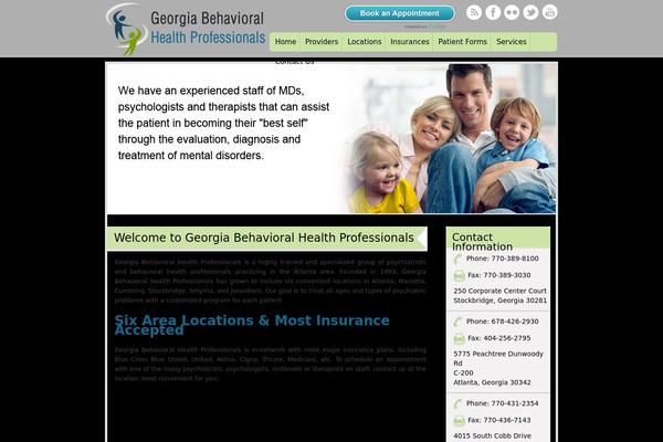 Georgia Child Theme theme site design template sample