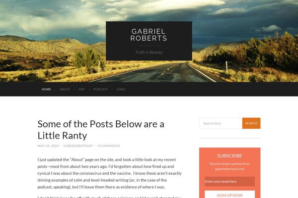 gaberobertsart.com site used Beaver Builder