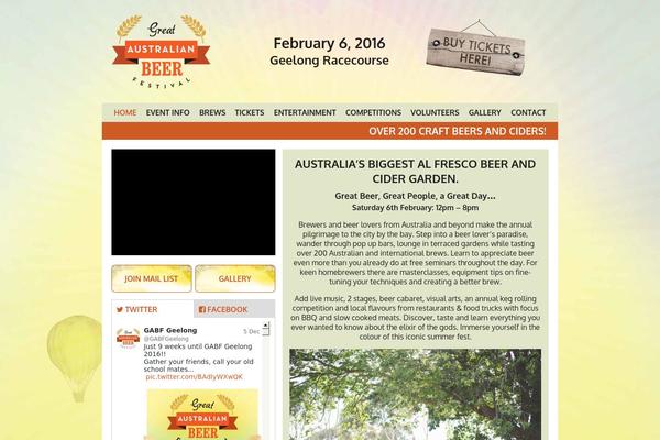 gabfgeelong.com.au site used Geelongbeerfest