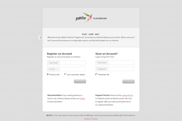 playground theme websites examples