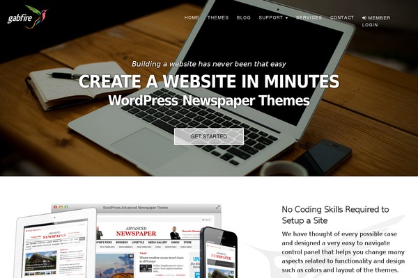 gabfire WordPress theme, websites list used gabfire theme gabfire theme websites examples