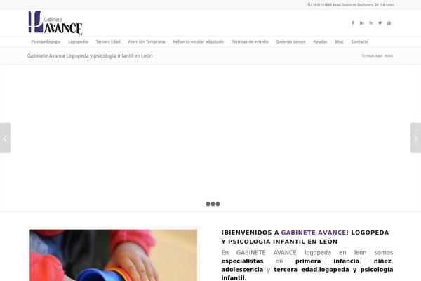 Enfold theme site design template sample