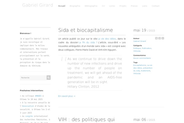 WordPress website example screenshot