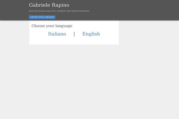 gabrielerapino.com site used Straight Up