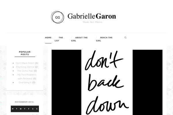 gabriellegaron.com site used Simplearticle-v1-00