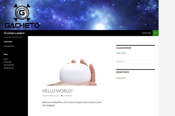 Twenty Fourteen theme site design template sample