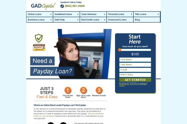 WordPress website example screenshot