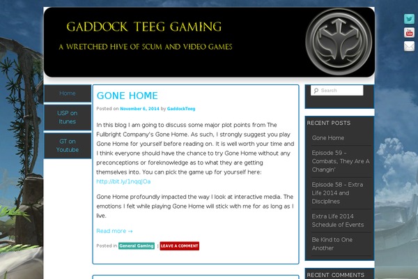 gaddockgaming.com site used Stark Lite