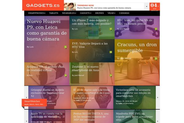 gadgets.es site used Vertical2