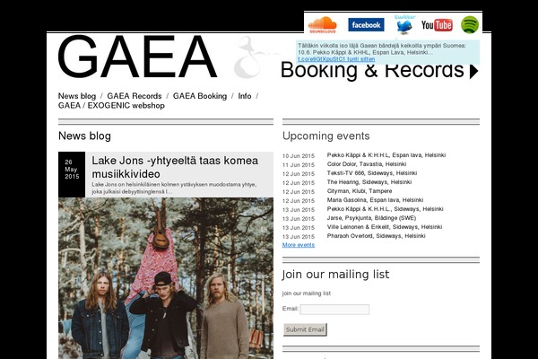 Gaea theme site design template sample